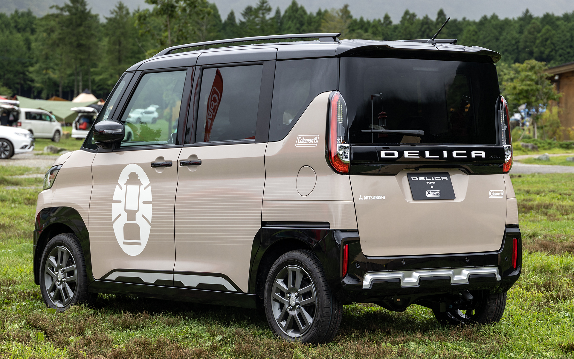 ラッピングはルーフとフェンダーアーチ、パーキングセンサー、フロントのDELICAロゴを除くボディに施工される