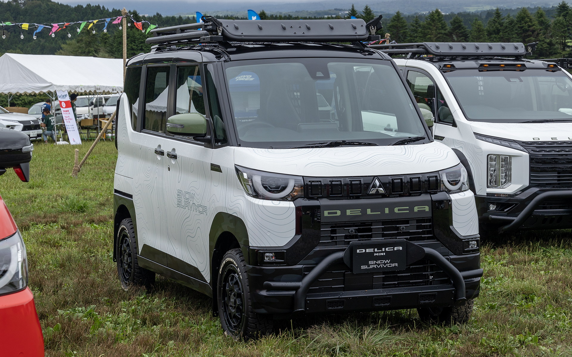 東京オートサロン展示車。デリカミニ SNOW SURVIVOR