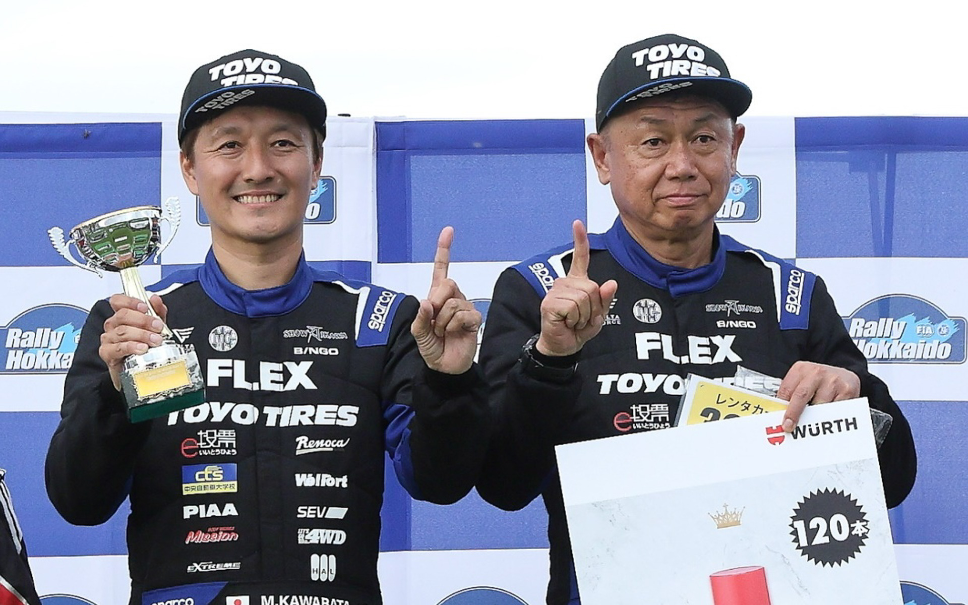 クラス優勝した川畑 真人選手（左）、中谷篤選手（右）