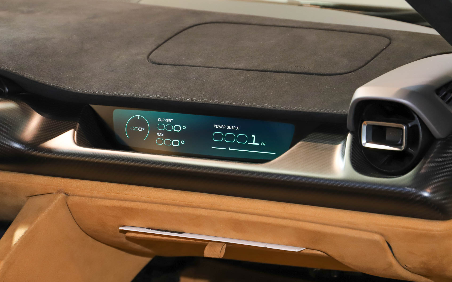 助手席のインフォメーションディスプレイ