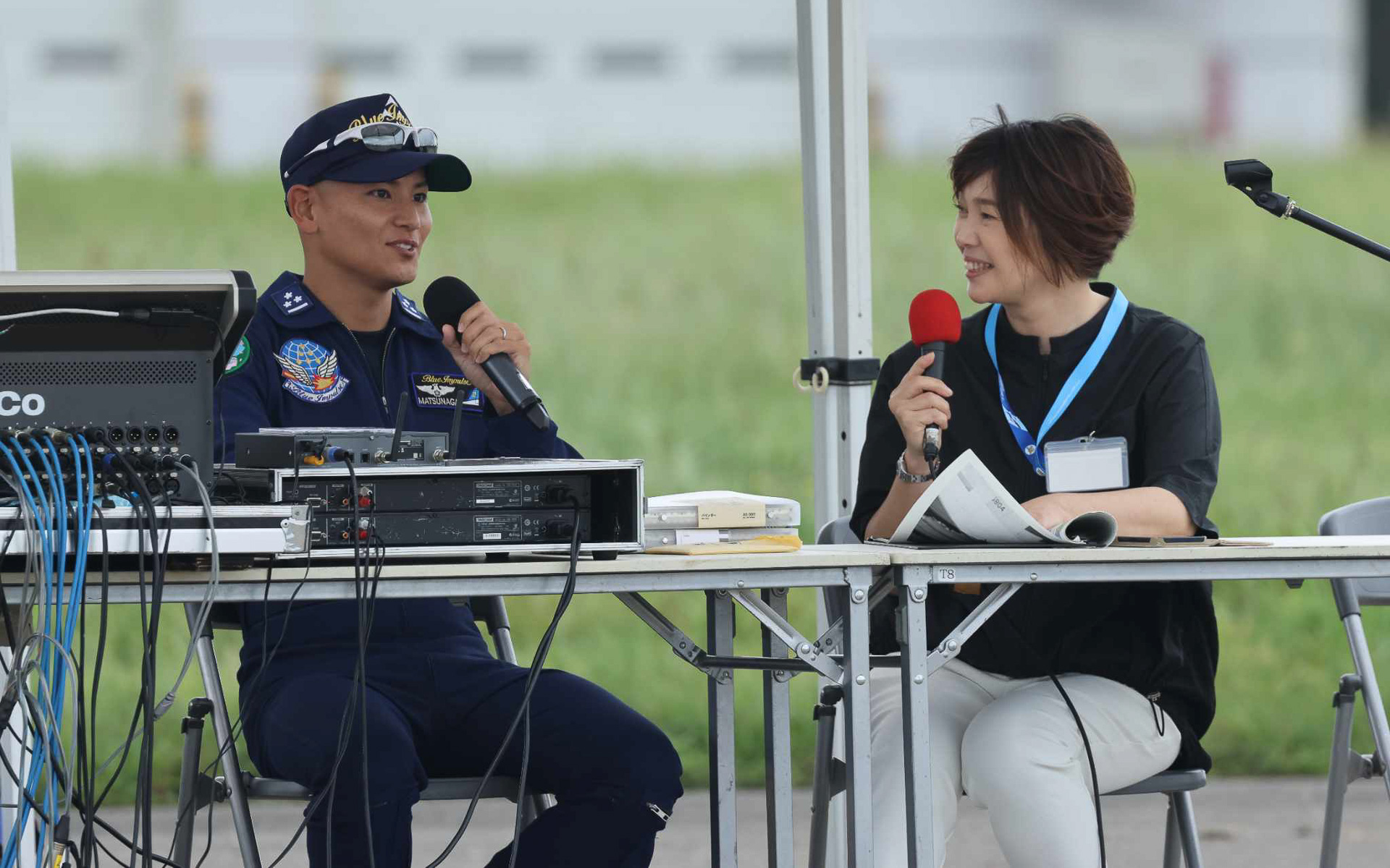 ブルーインパルスのパイロットによるトークショー