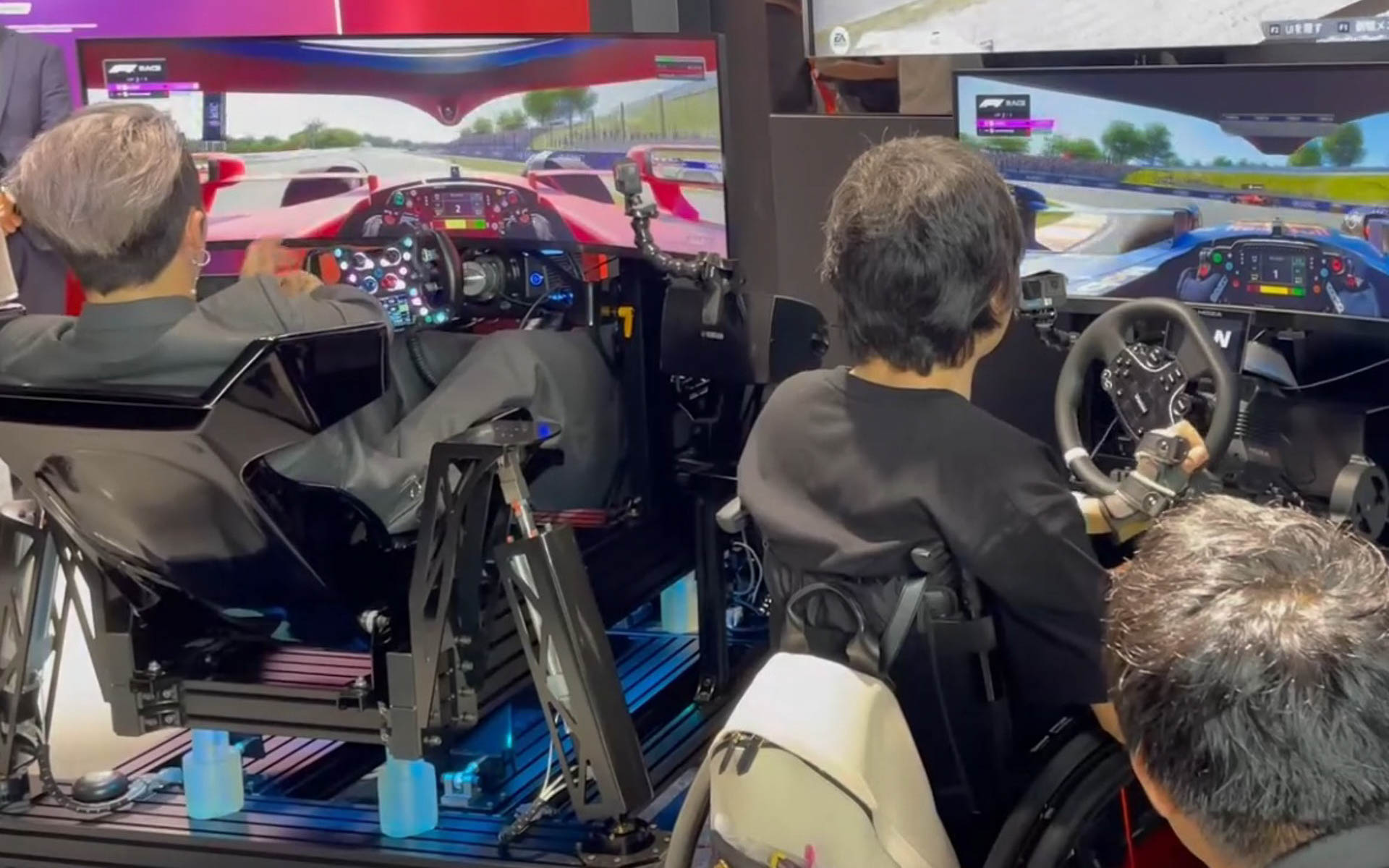 「Lenovo All Players Challenge」デモレースMIYAVIさんVS長屋さん