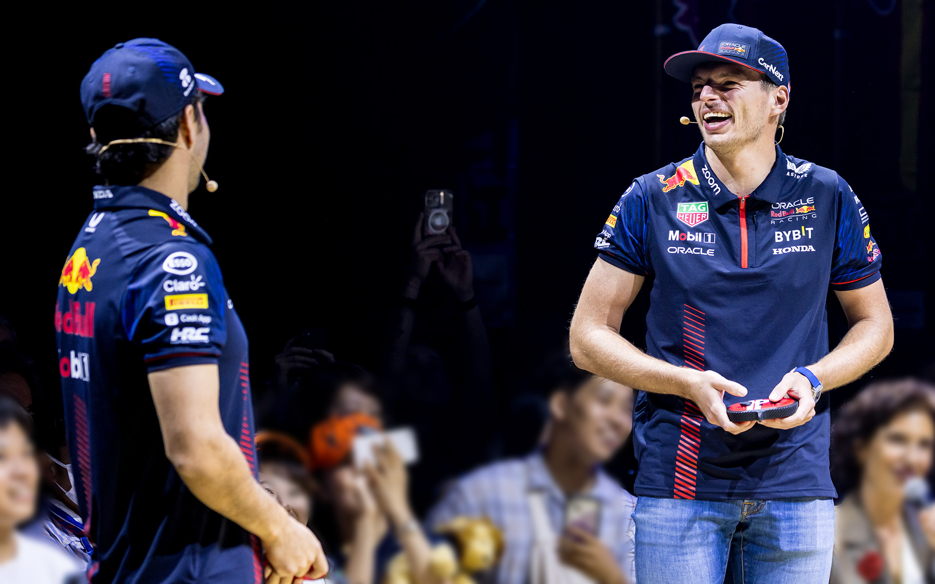 レッドブルの2人は終始楽しそうな雰囲気だった