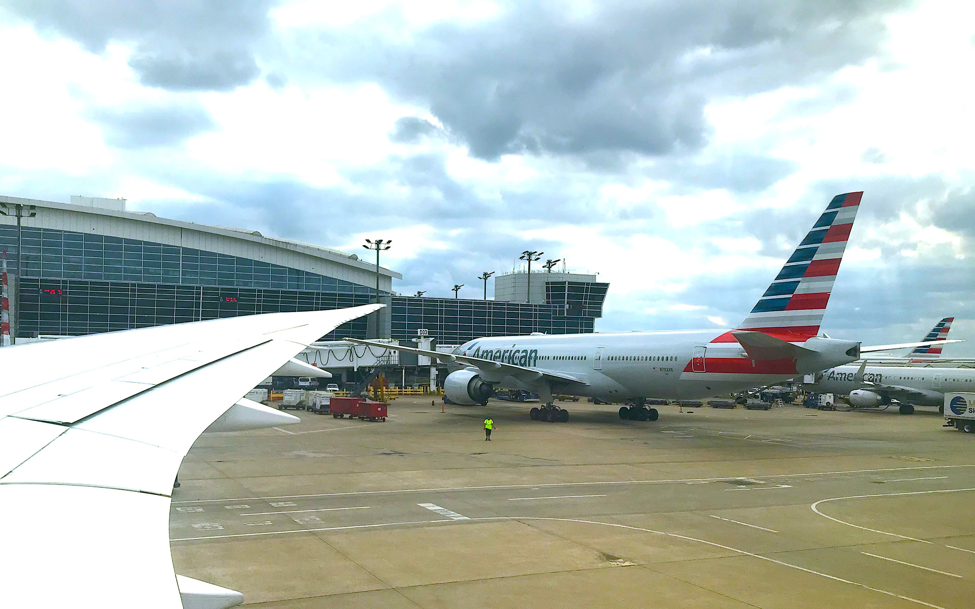 アメリカの空港に到着したところ