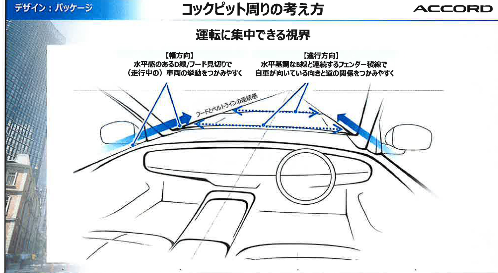 コクピットまわりのデザイン