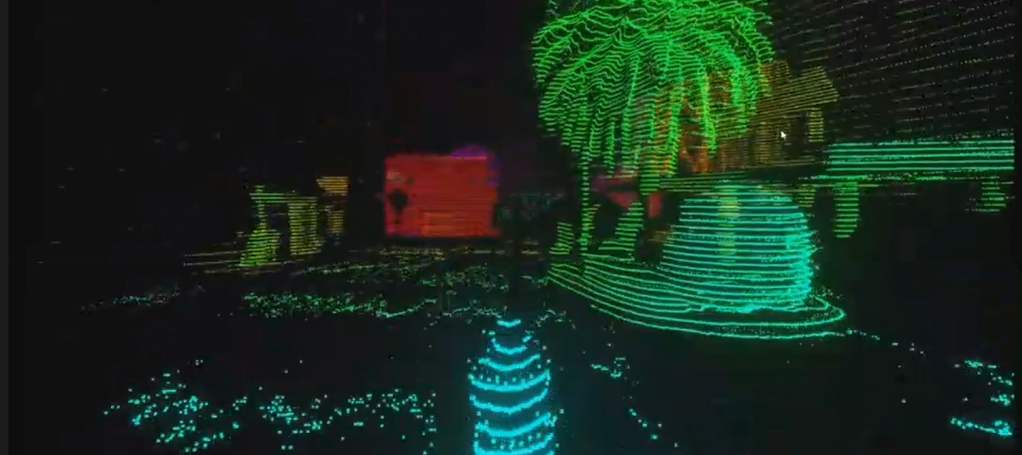 LiDARでとらえたデータ