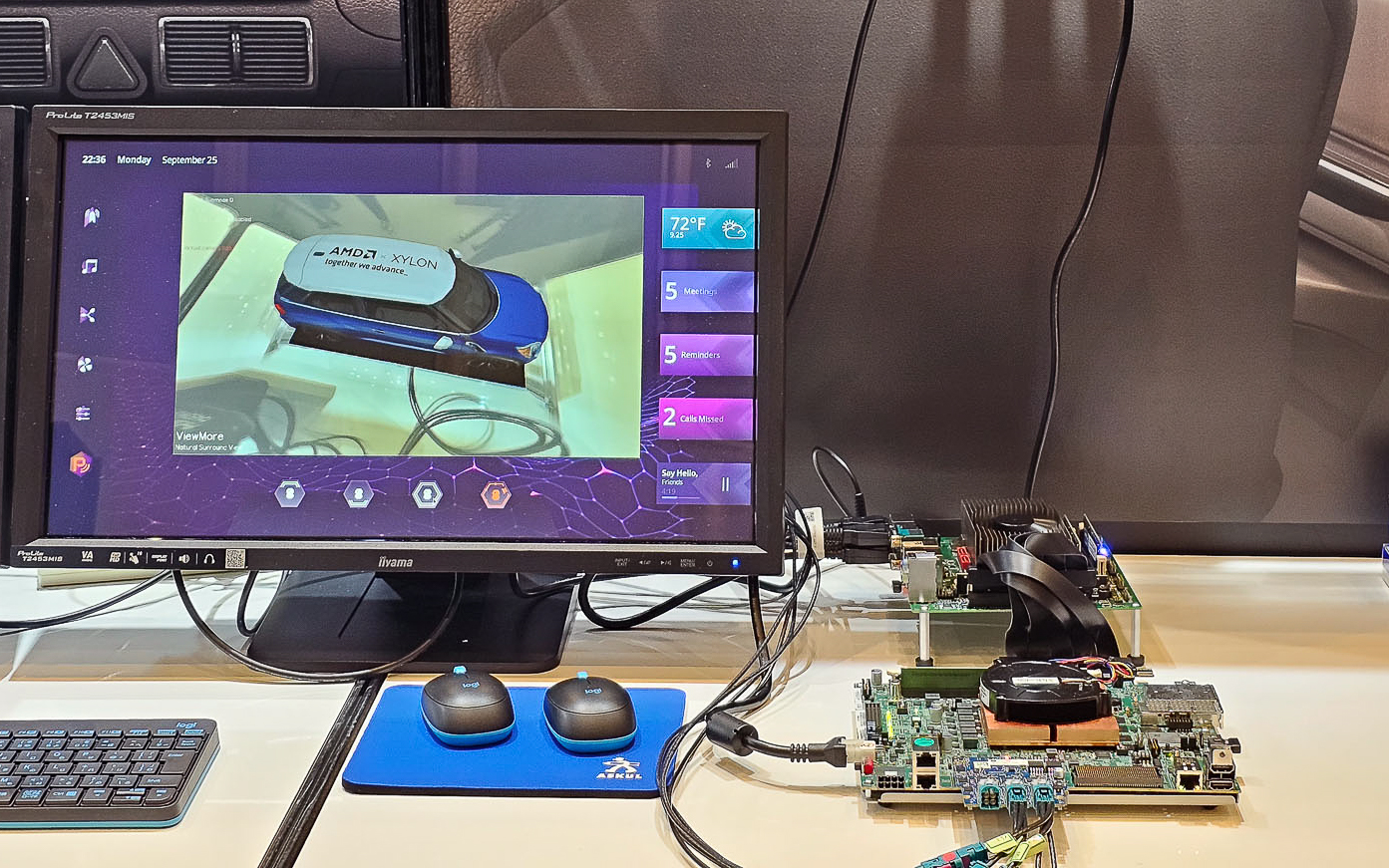 組み込みRyzenとVCK190を利用した車載エクスペリエンスのデモ