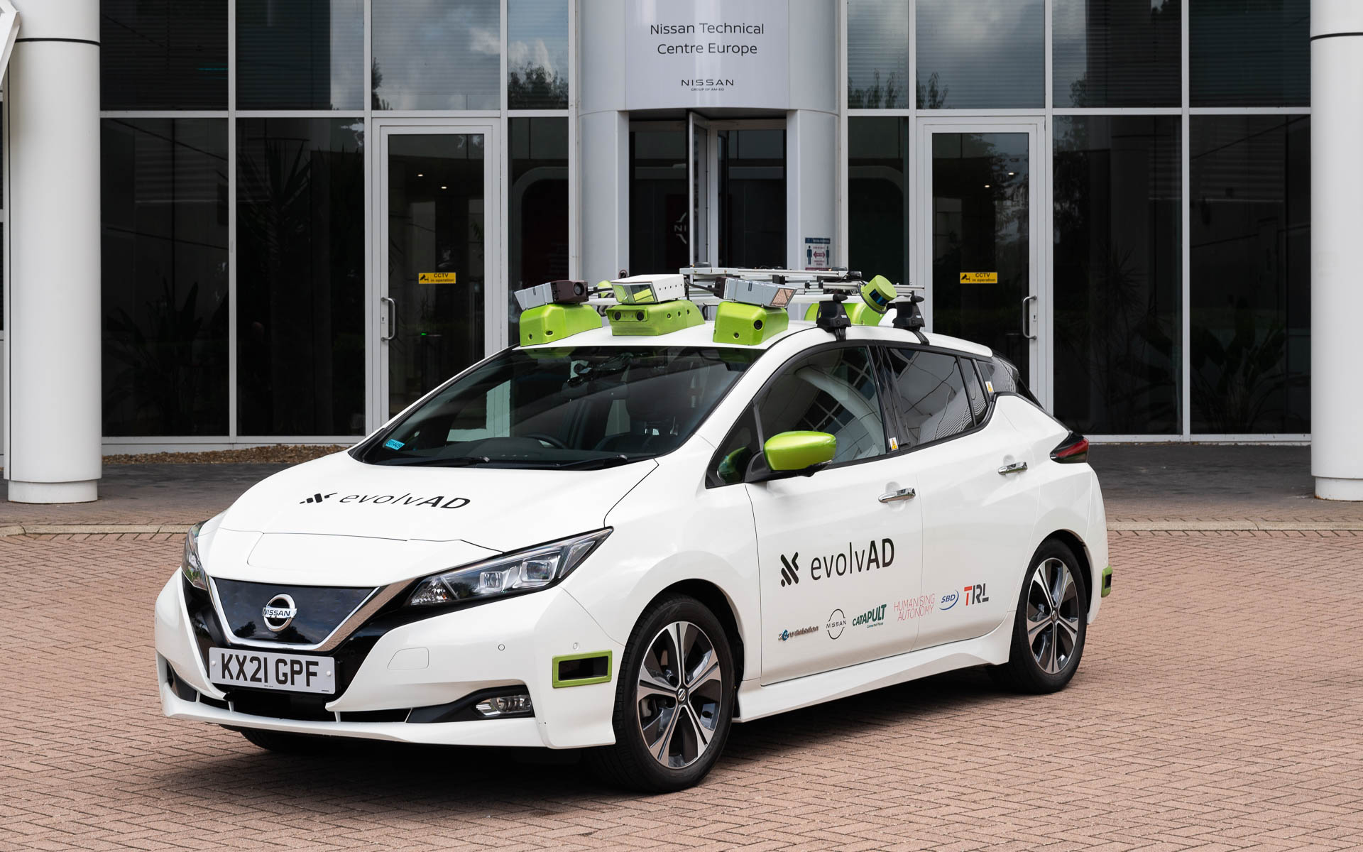 リーフのテスト車両