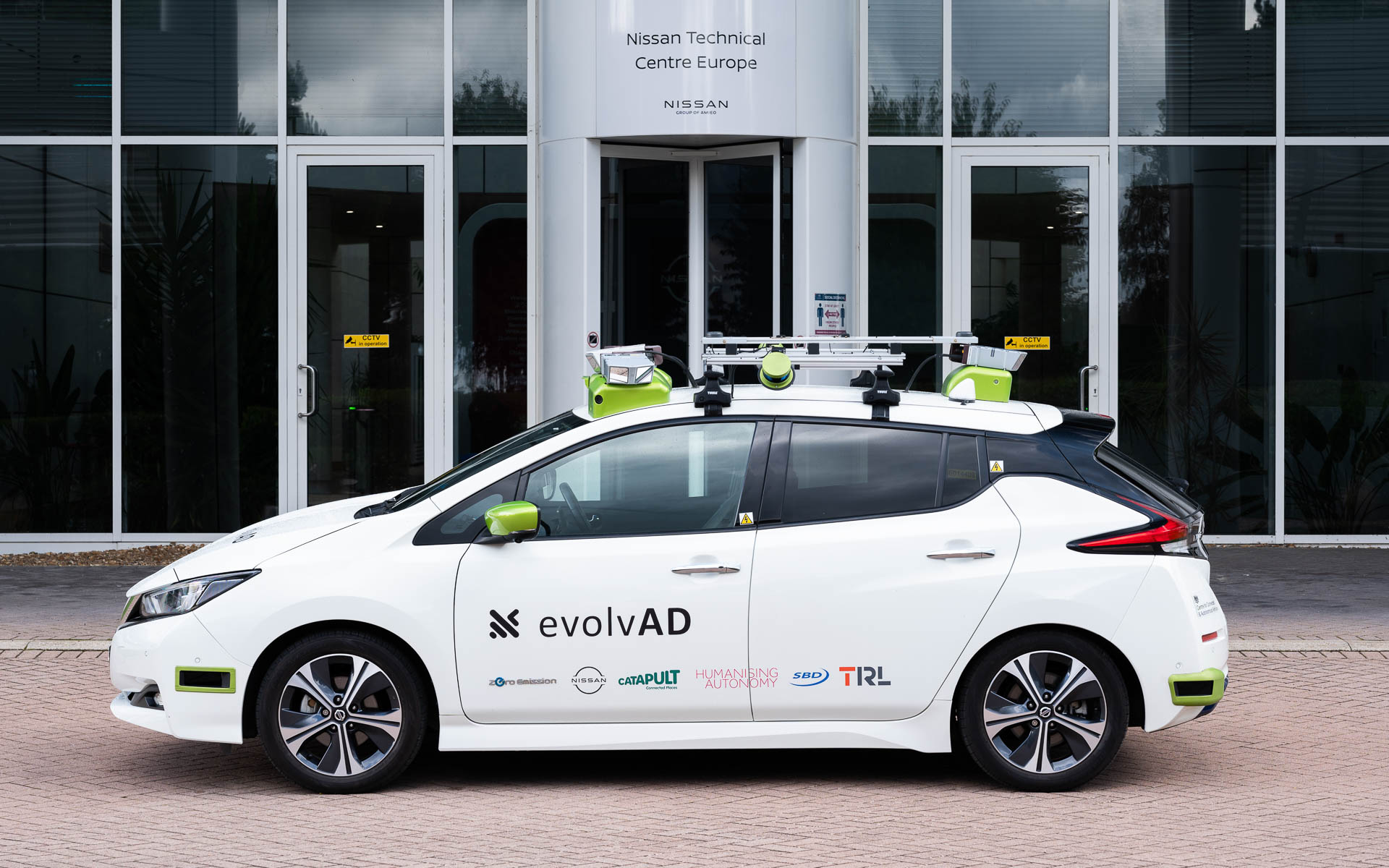 リーフのテスト車両