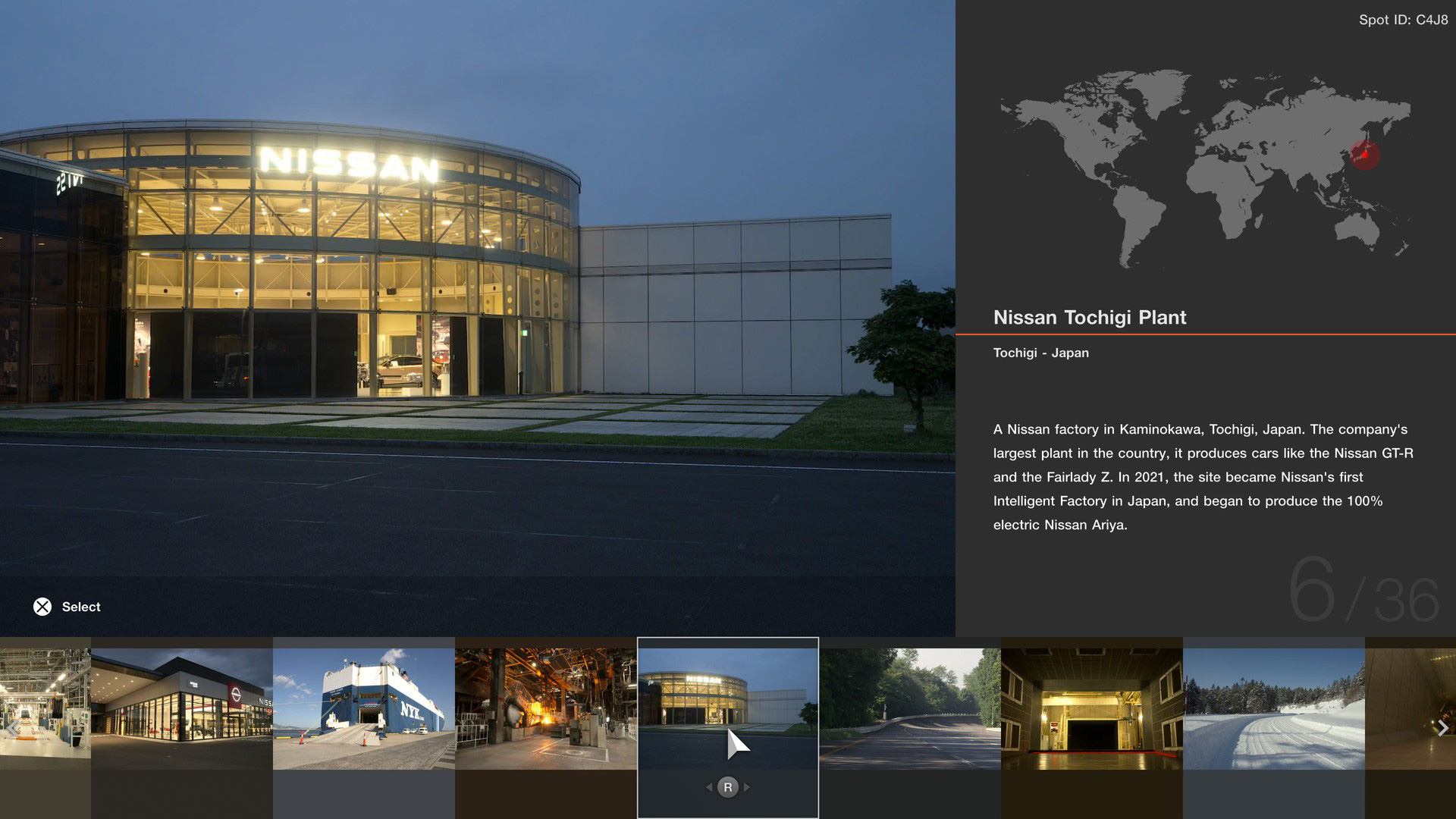 ブランドセントラル「日産」に関連スポットを追加