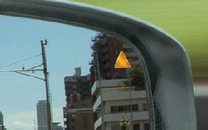 BSW（後側方車両検知警報）のイメージ