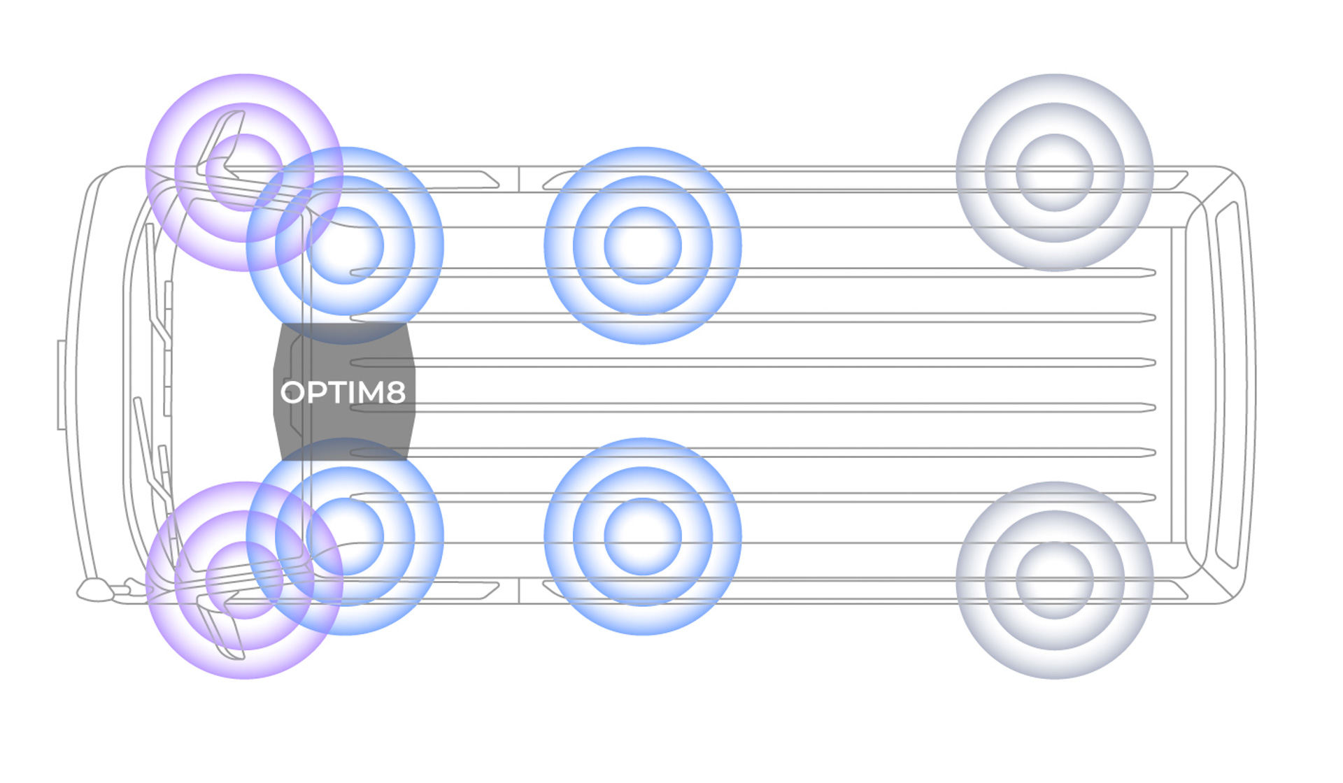 8スピーカーによる室内イメージ