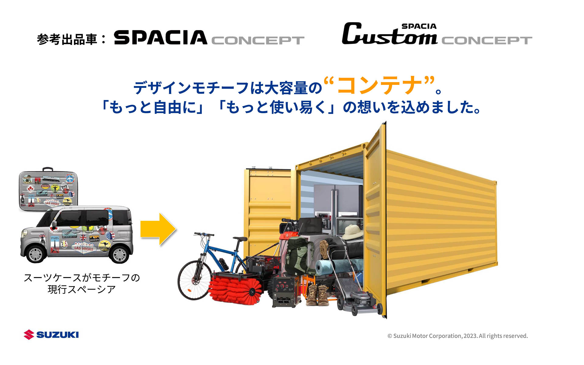 スペーシア コンセプト、スペーシア カスタム コンセプトのモチーフ