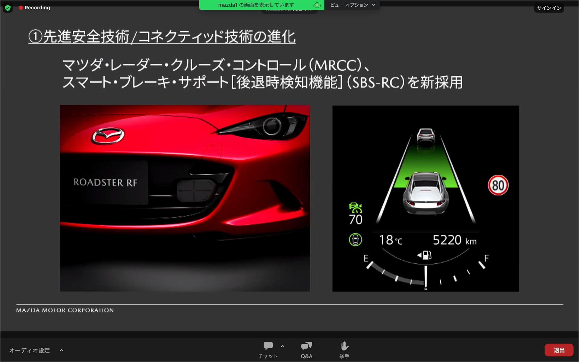 ロードスターにも待望のMRCCとSBS-RCが装備された