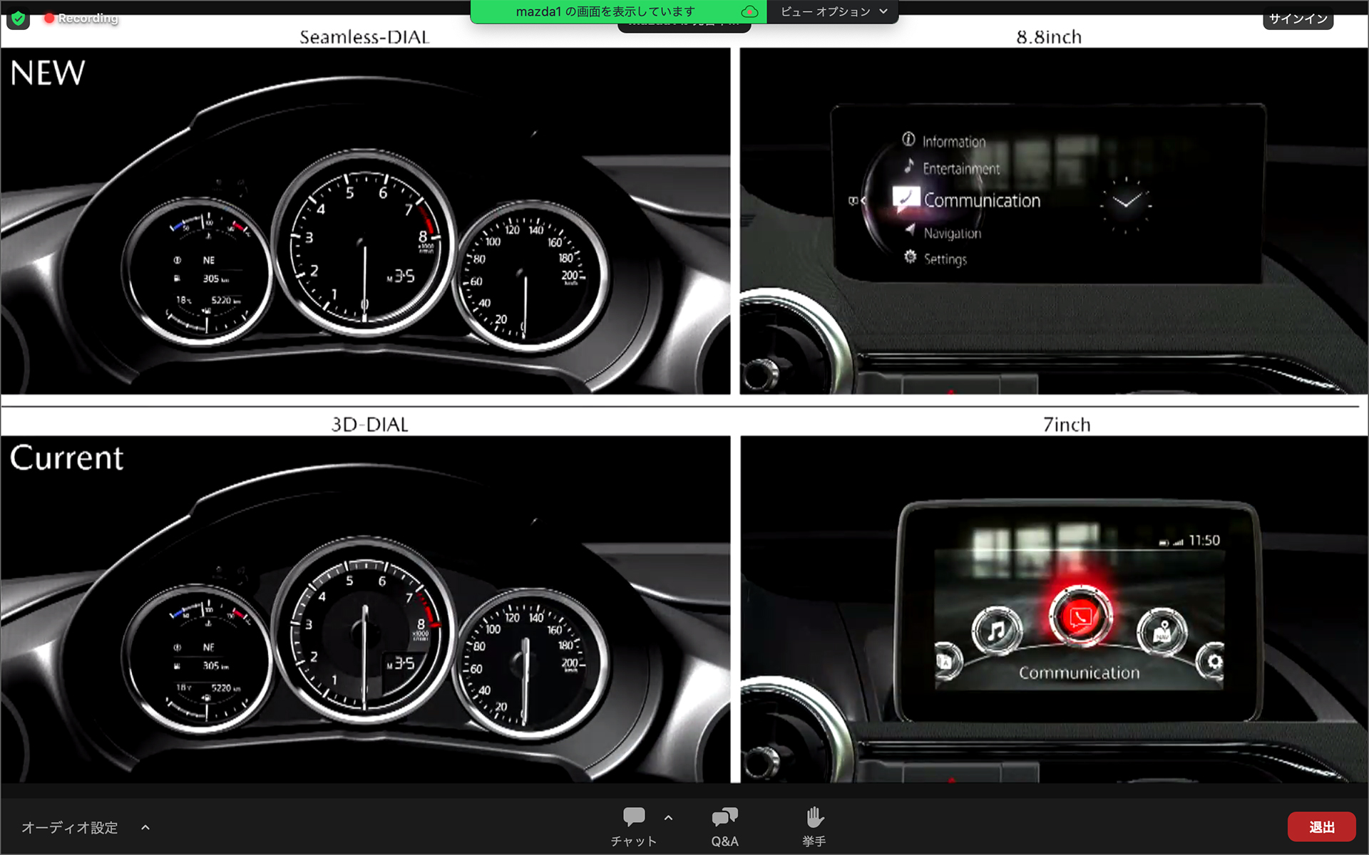 メーターとナビディスプレイが刷新された