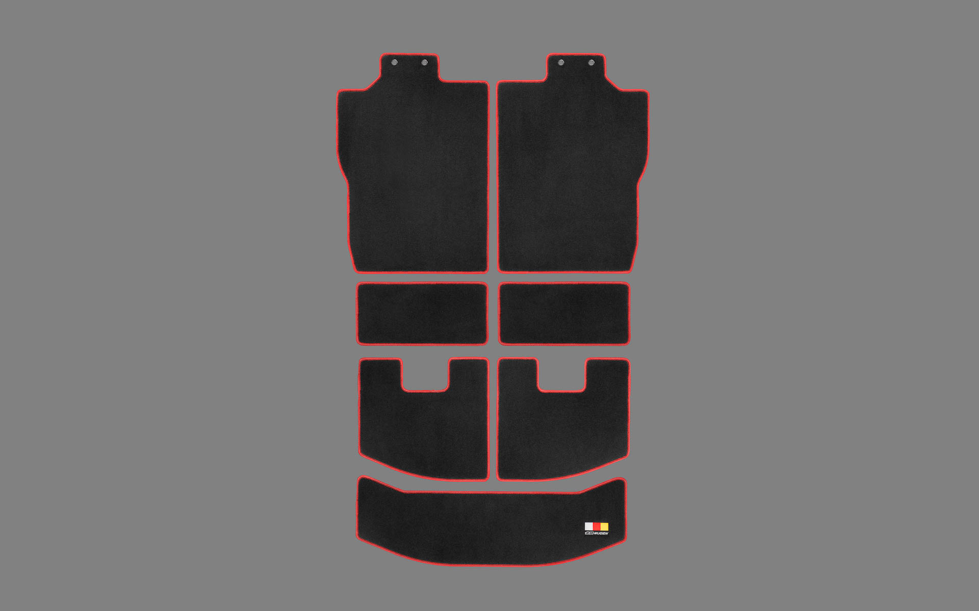 スポーツラゲッジマット（ブラック×レッド）