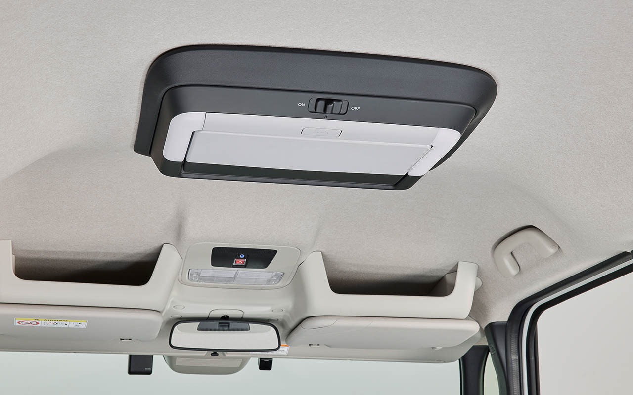 LEDブルーイルミネーション機能付き12.8インチ リア席モニター（本体＋取付アタッチメント：10万8900円）