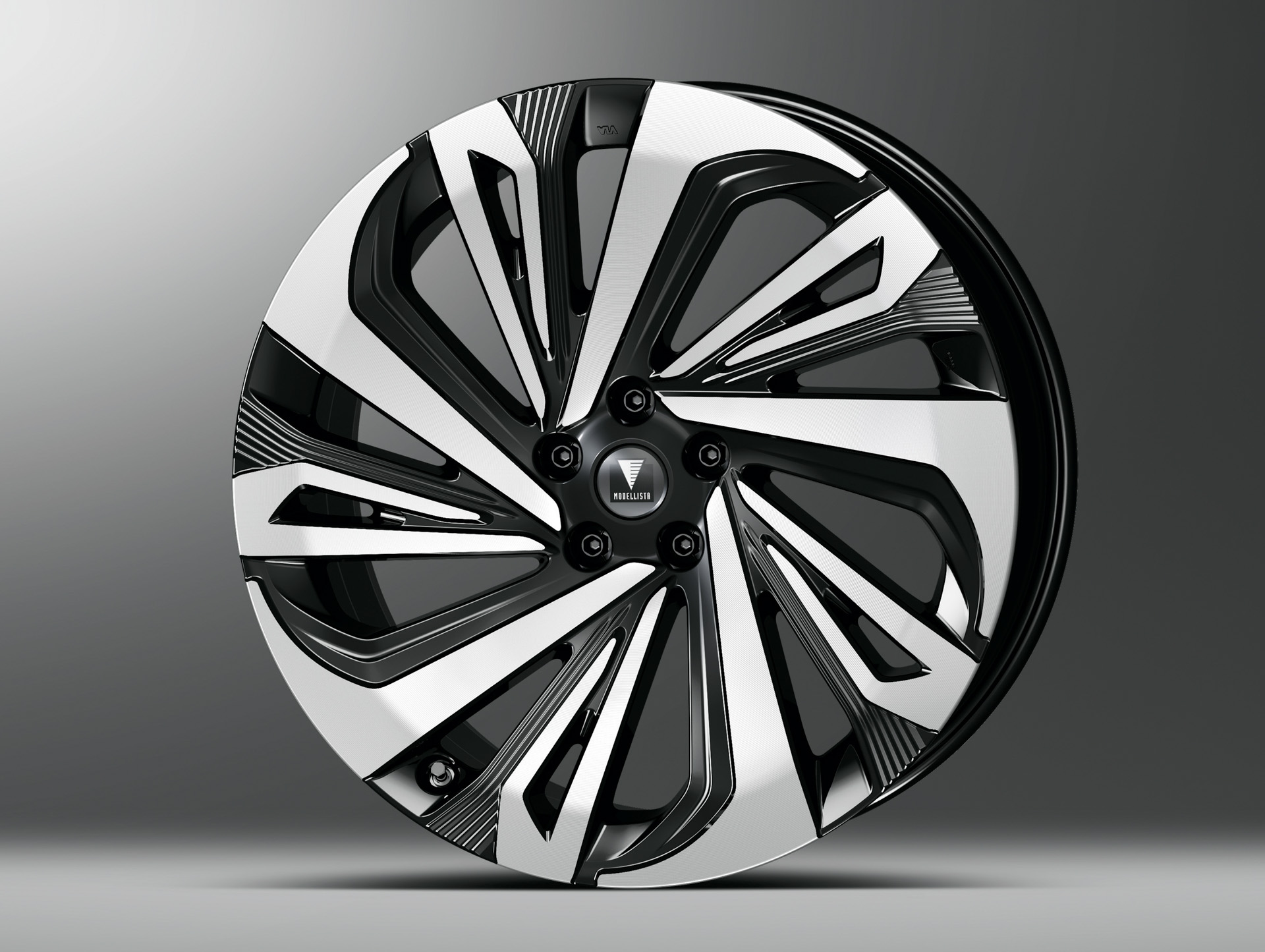 21インチ アルミホイールセットMODELLISTA WingDancer ⅩⅪ〈ブラックマイカ×ポリッシュ〉