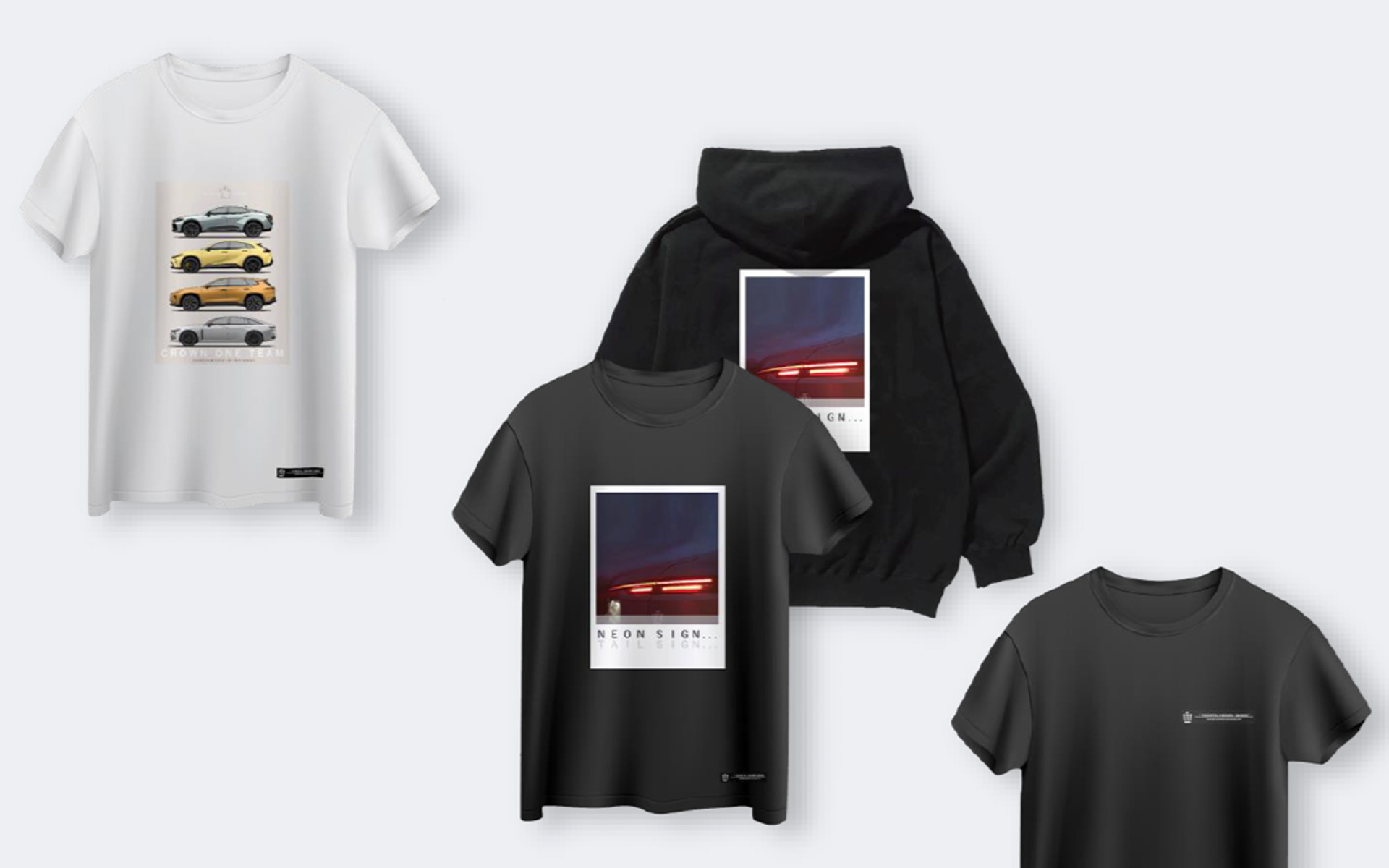 クラウン車両デザインチームがデザインしたTシャツ：7392円