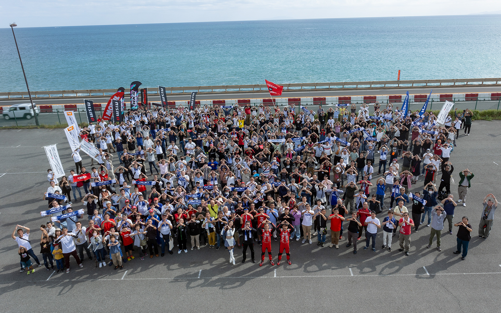 大磯ロングビーチにて「オーテックオーナーズグループ 湘南里帰りミーティング」が開催された