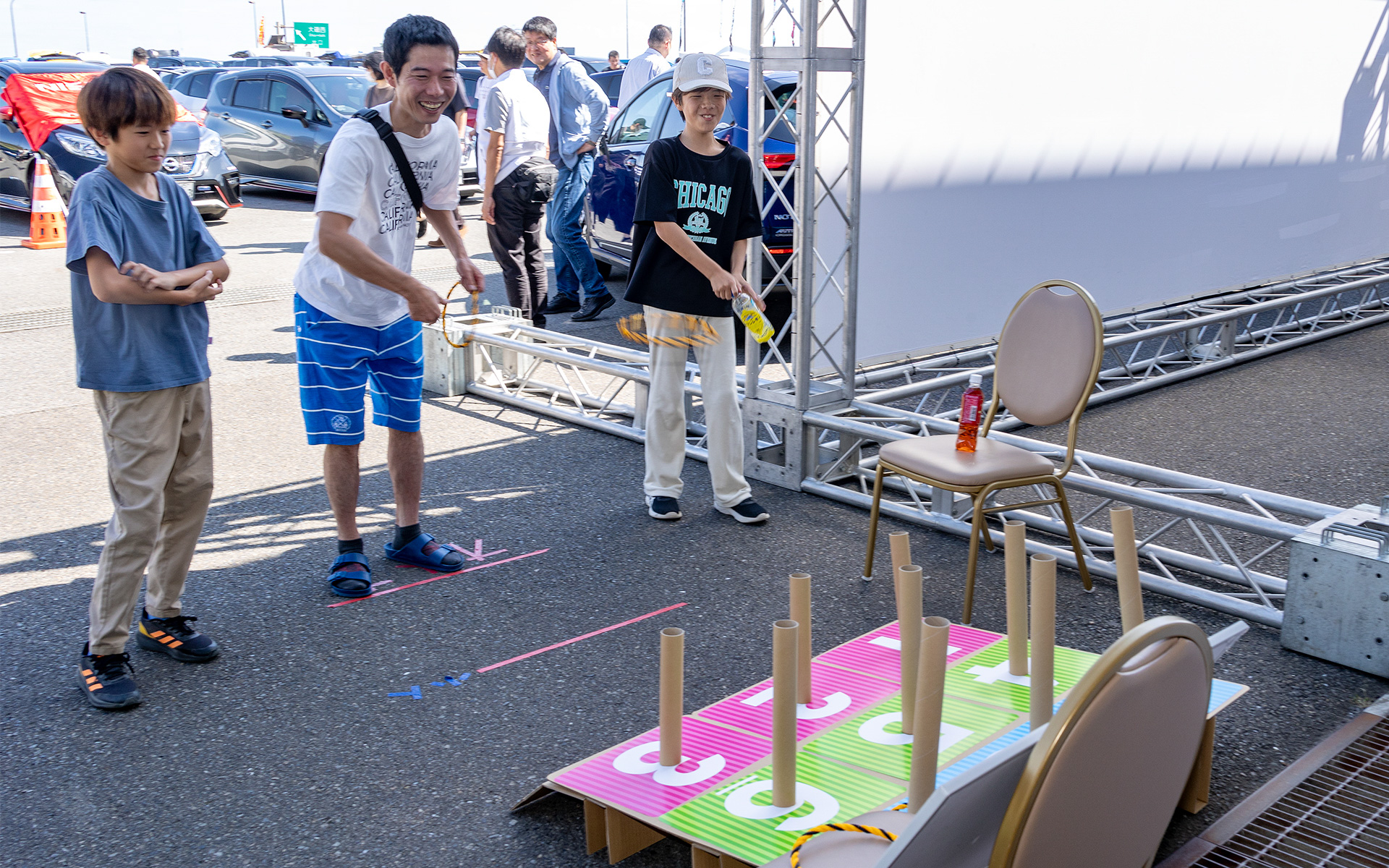 こちらは家族連れで楽しめる縁日コーナー
