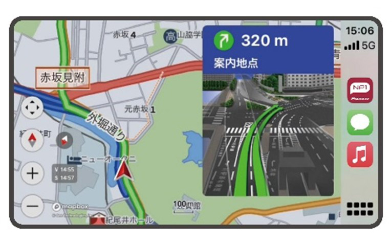 Apple CarPlayの画面イメージ