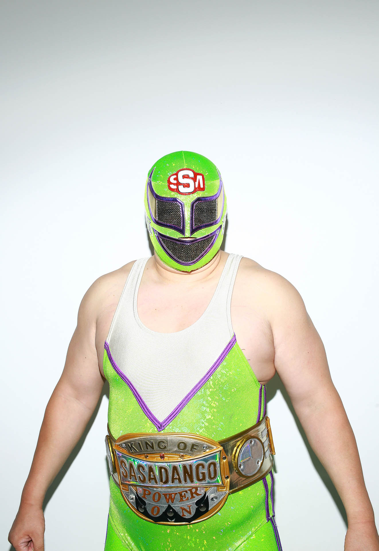 ローカルプロレスラーのスーパー・ササダンゴ・マシンさん