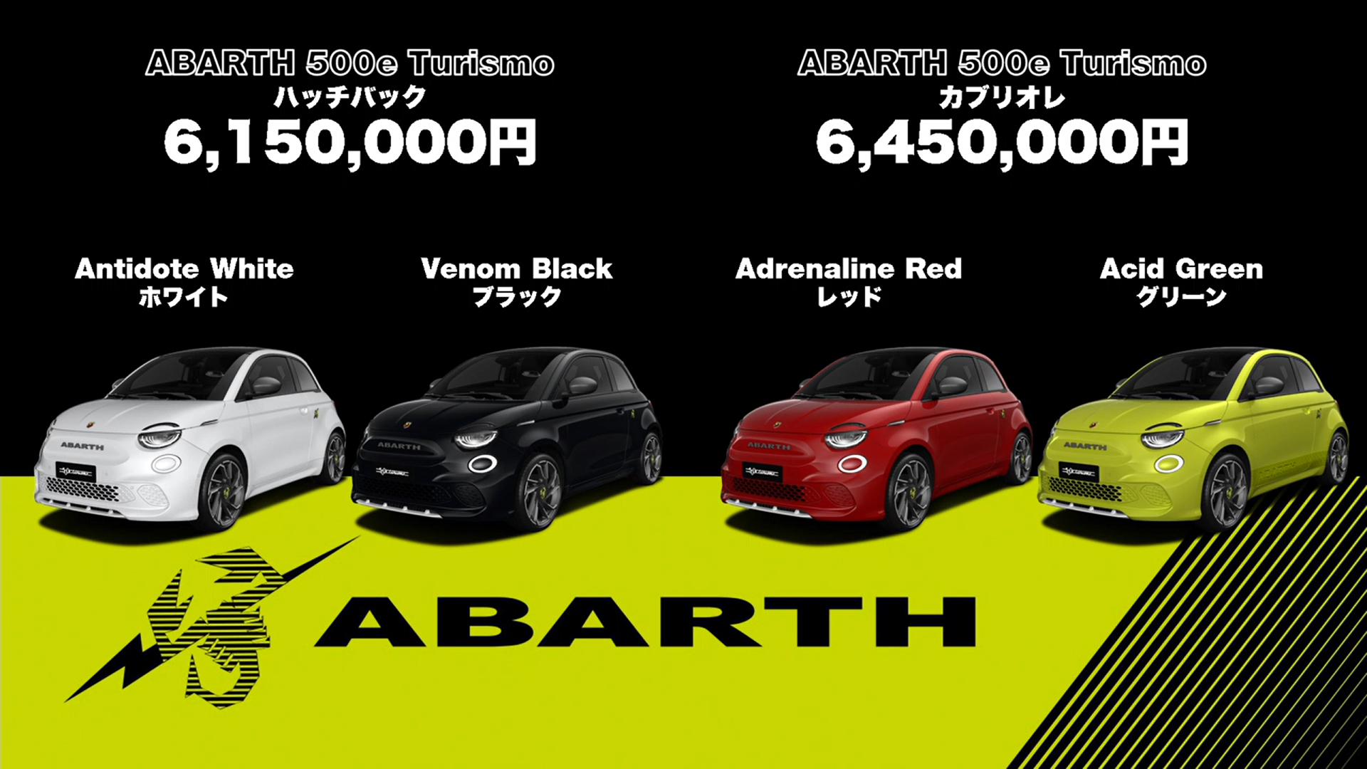 500eのラインアップと価格