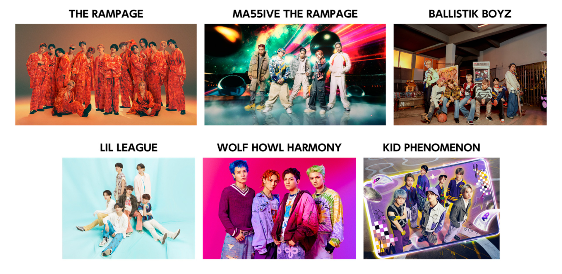 H2 Energy Festival オープニングスペシャルイベント「LDHアーティストLIVE」出演アーティスト