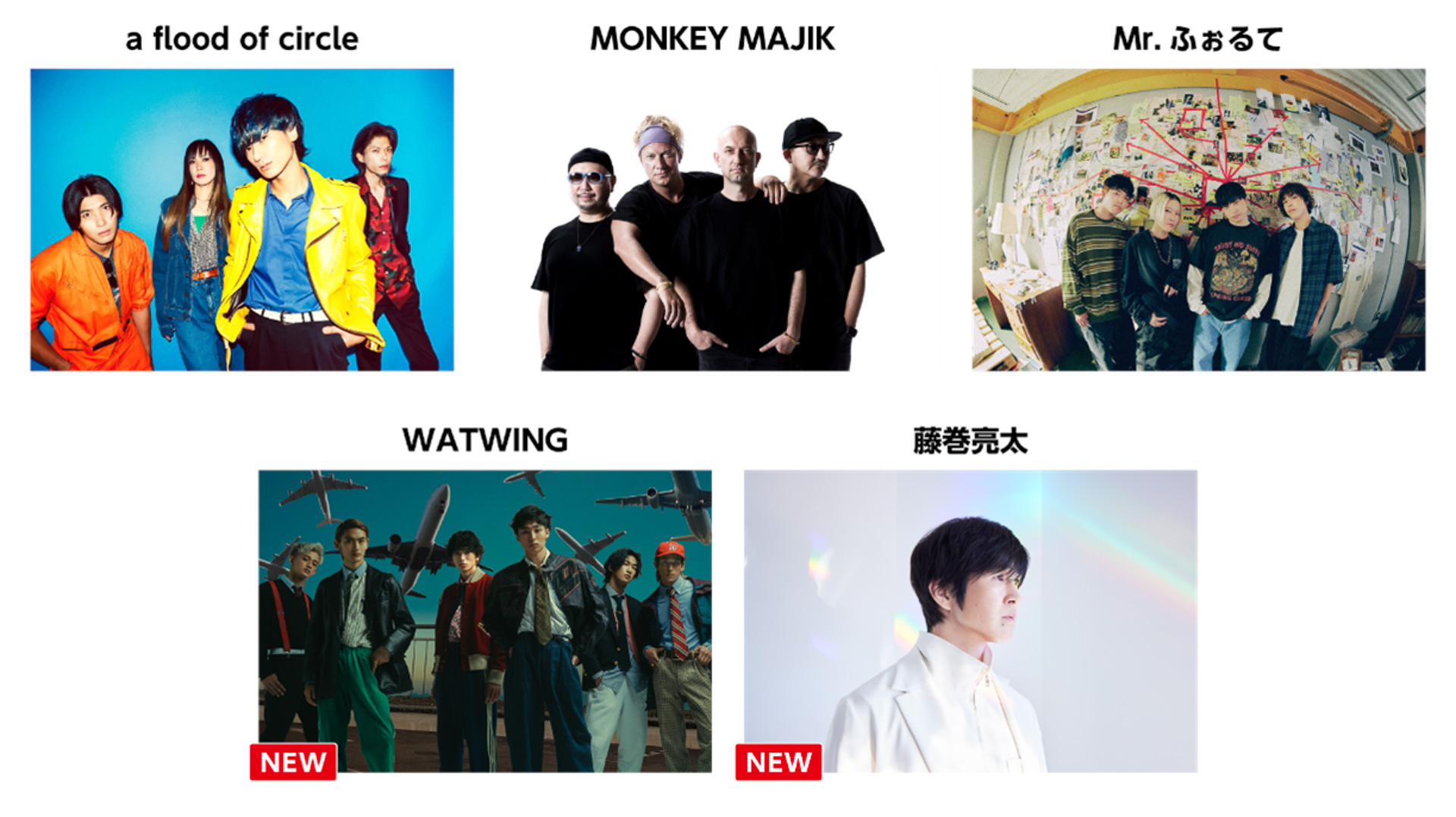 11月5日の音楽LIVE出演アーティスト