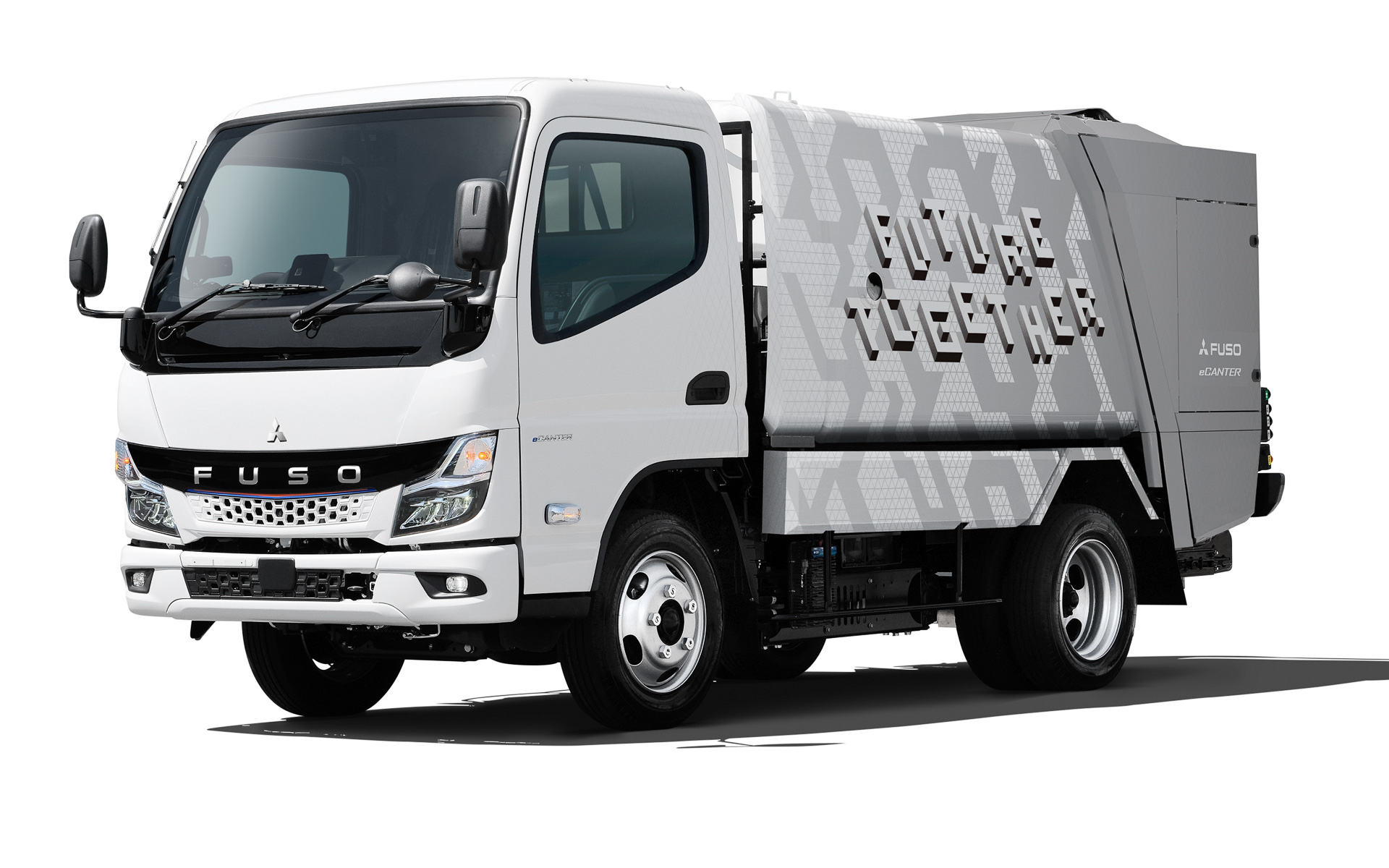 eキャンター新型モデルの新架装「ごみ収集車」