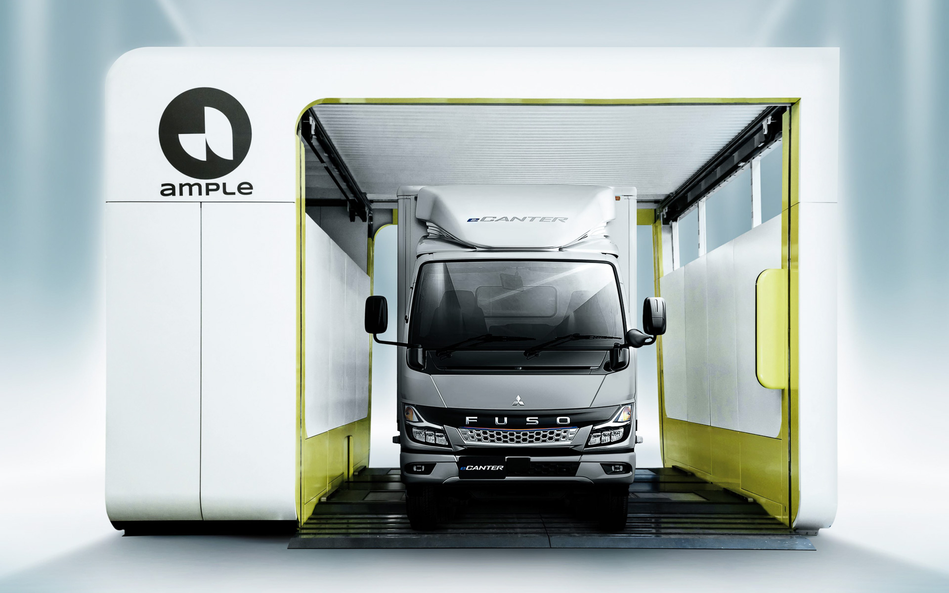 Ampleのバッテリ交換ステーションも展示される