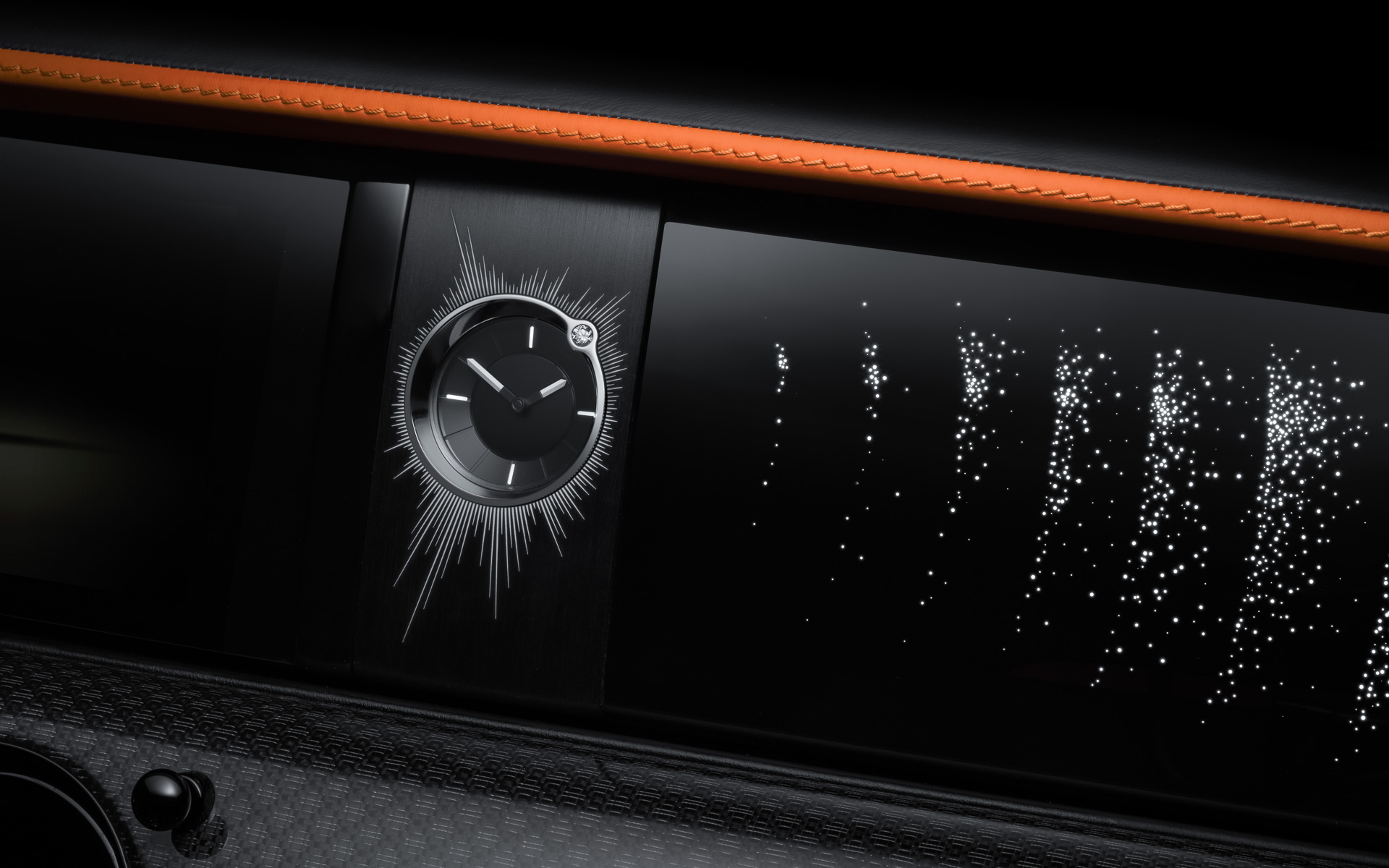 ダッシュボードに配置されているタイムピース（時計）