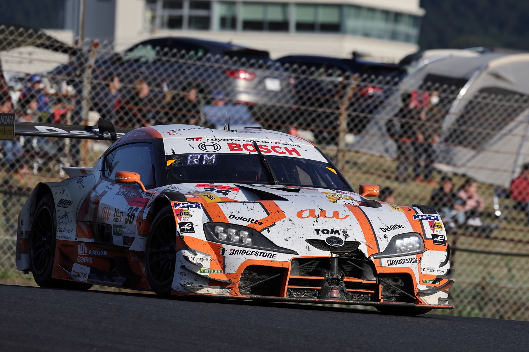 第7戦を優勝し、最終戦をポイントリーダーとして迎える36号車 au TOM'S GR Supra（坪井翔/宮田莉朋）