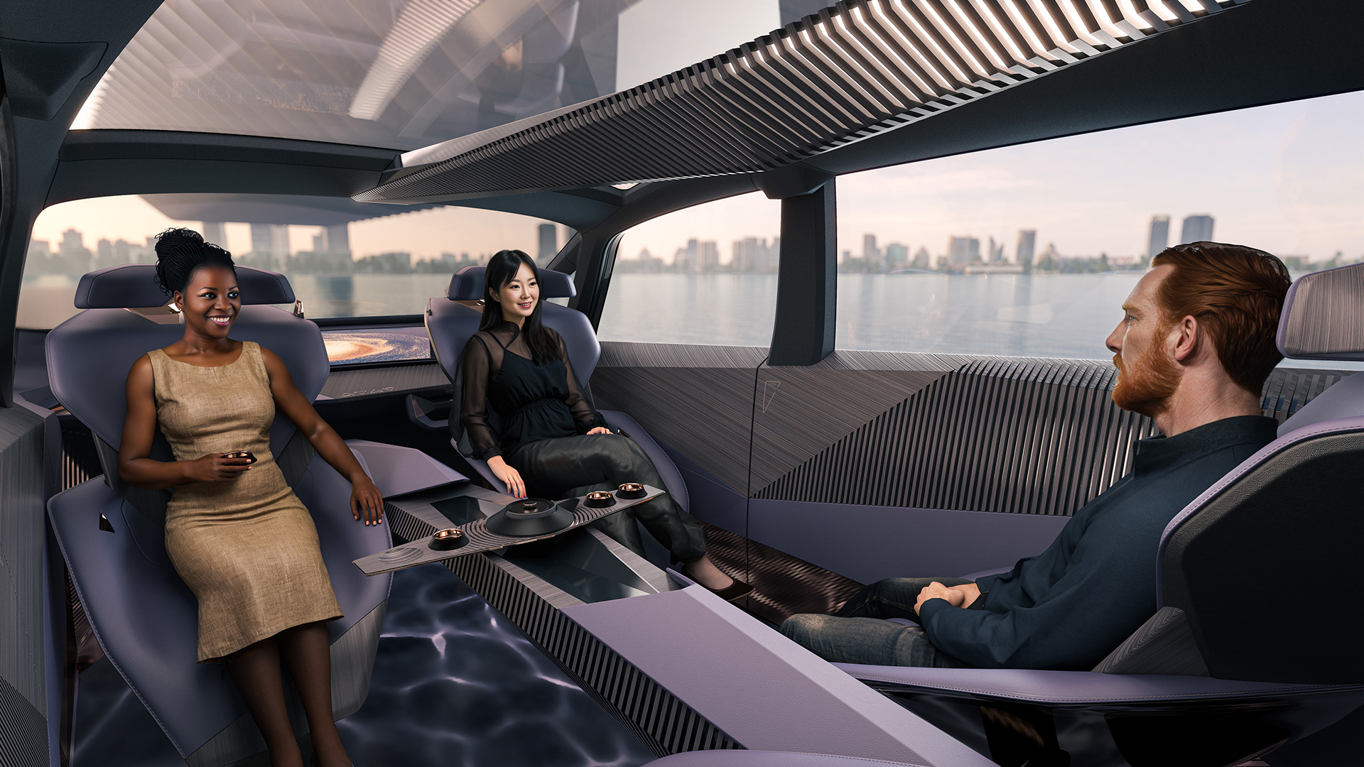 これまでにないフラットで安定感のある走りを実現するというハイパーツアラーのインテリア