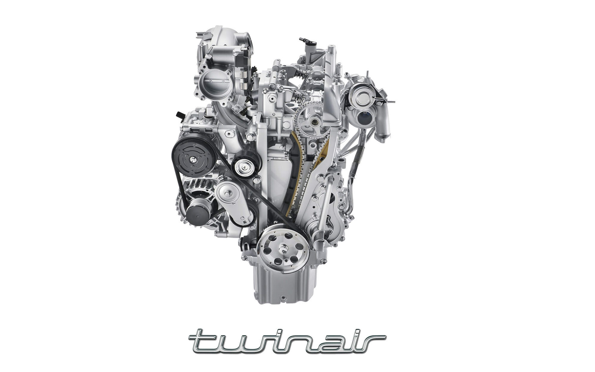 直列2気筒 875ccインタークーラー付ターボエンジンの「ツインエア」