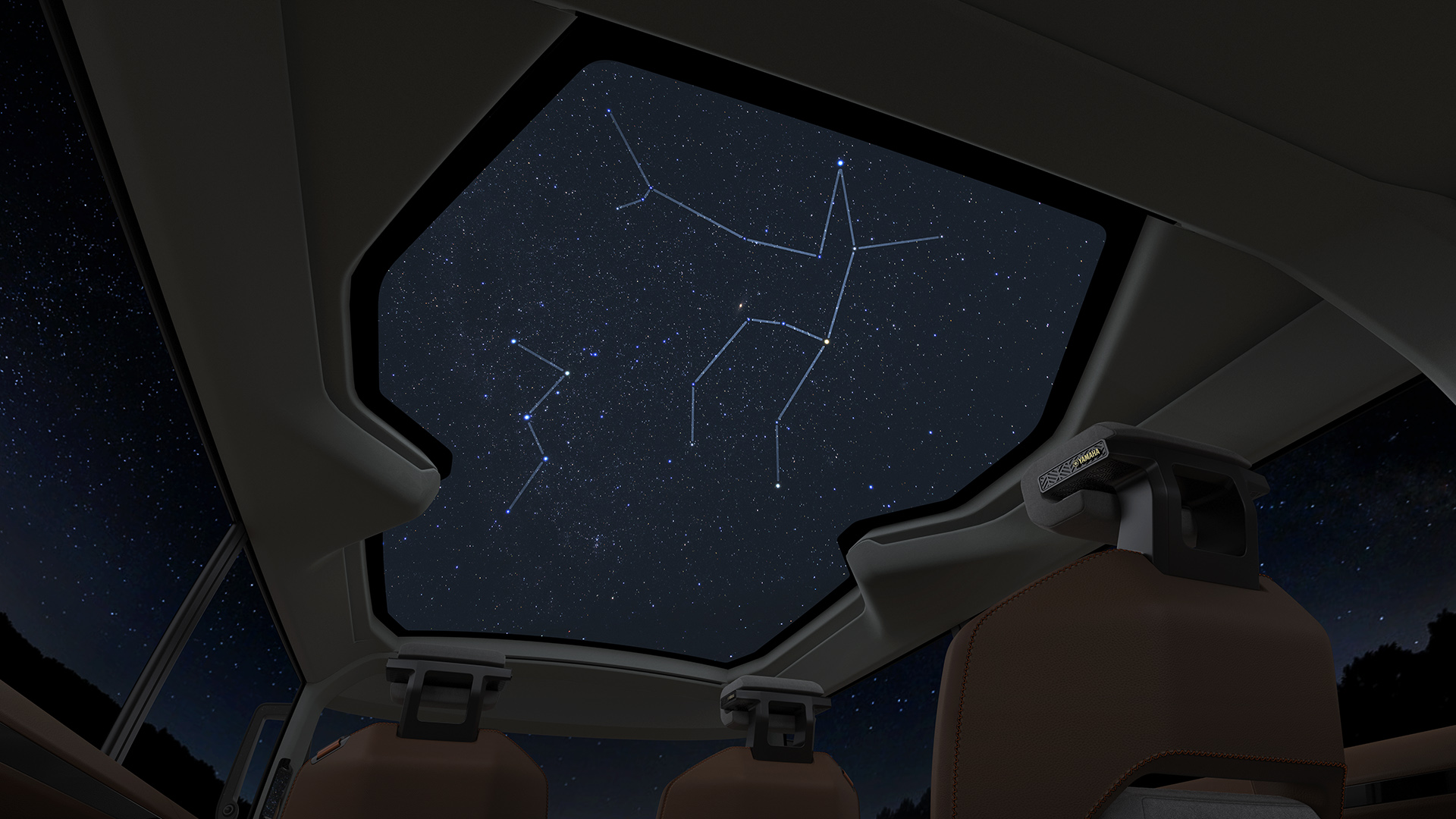 特徴的な形状のサンルーフ