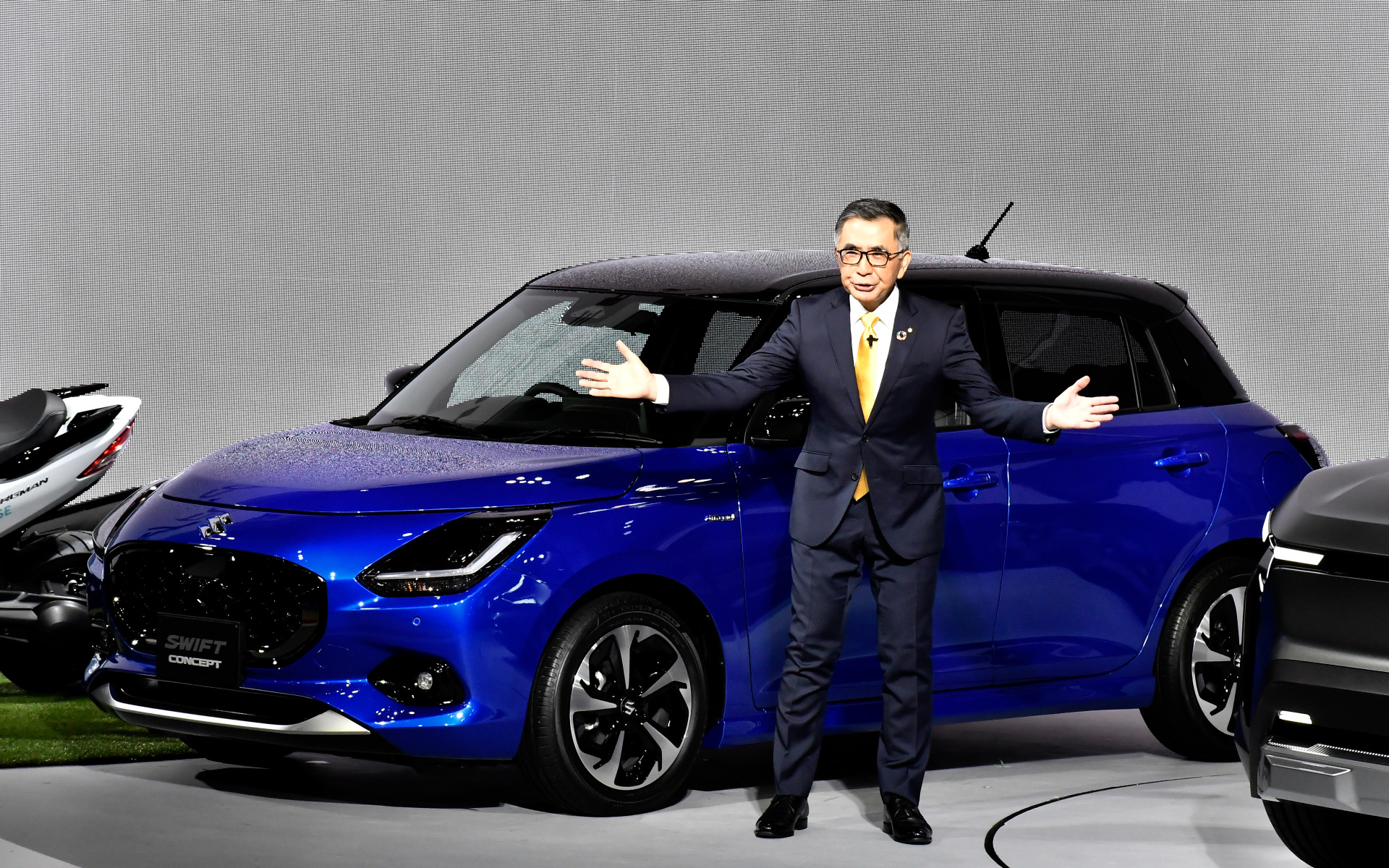 スズキブースのプレスカンファレンス