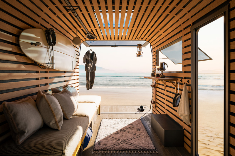 LIXILとKWORKS、365日活用できるキャンピングトレーラー「ミオスペース