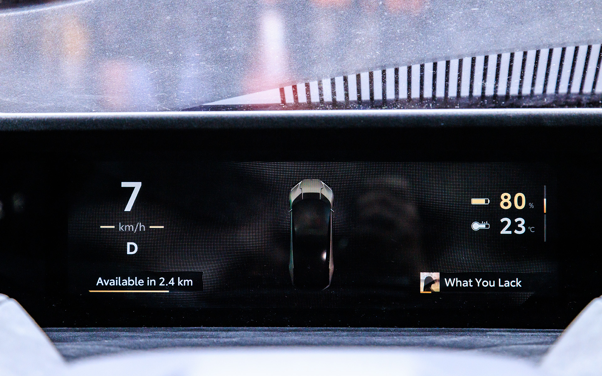 視点移動が少ない遠視点メーターを採用