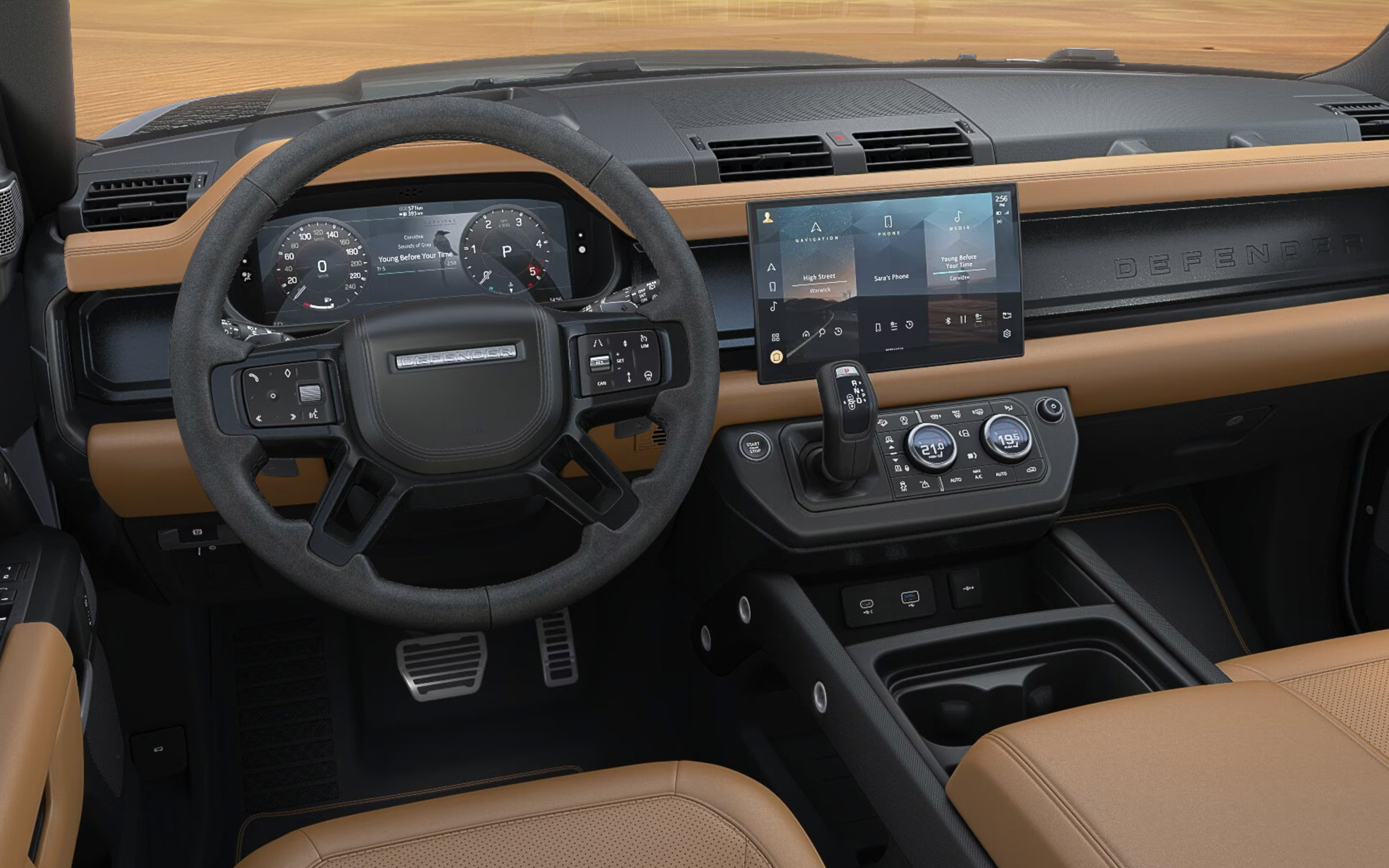 ビンテージタンウィンザーレザーシートの内装。価格は1770万5100円で限定30台