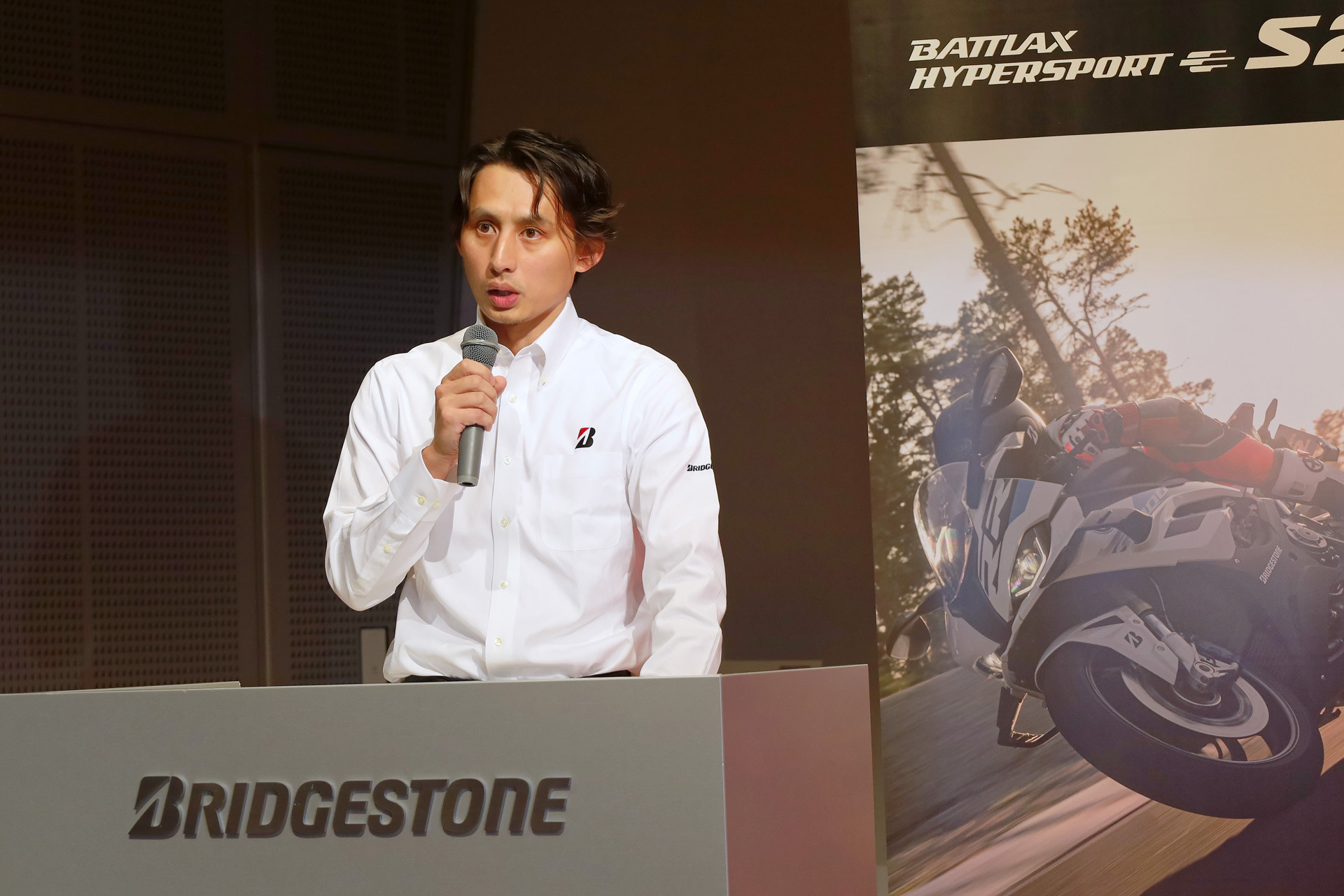 S23の開発を担当した株式会社ブリヂストン MCタイヤ開発部 原田陽一氏