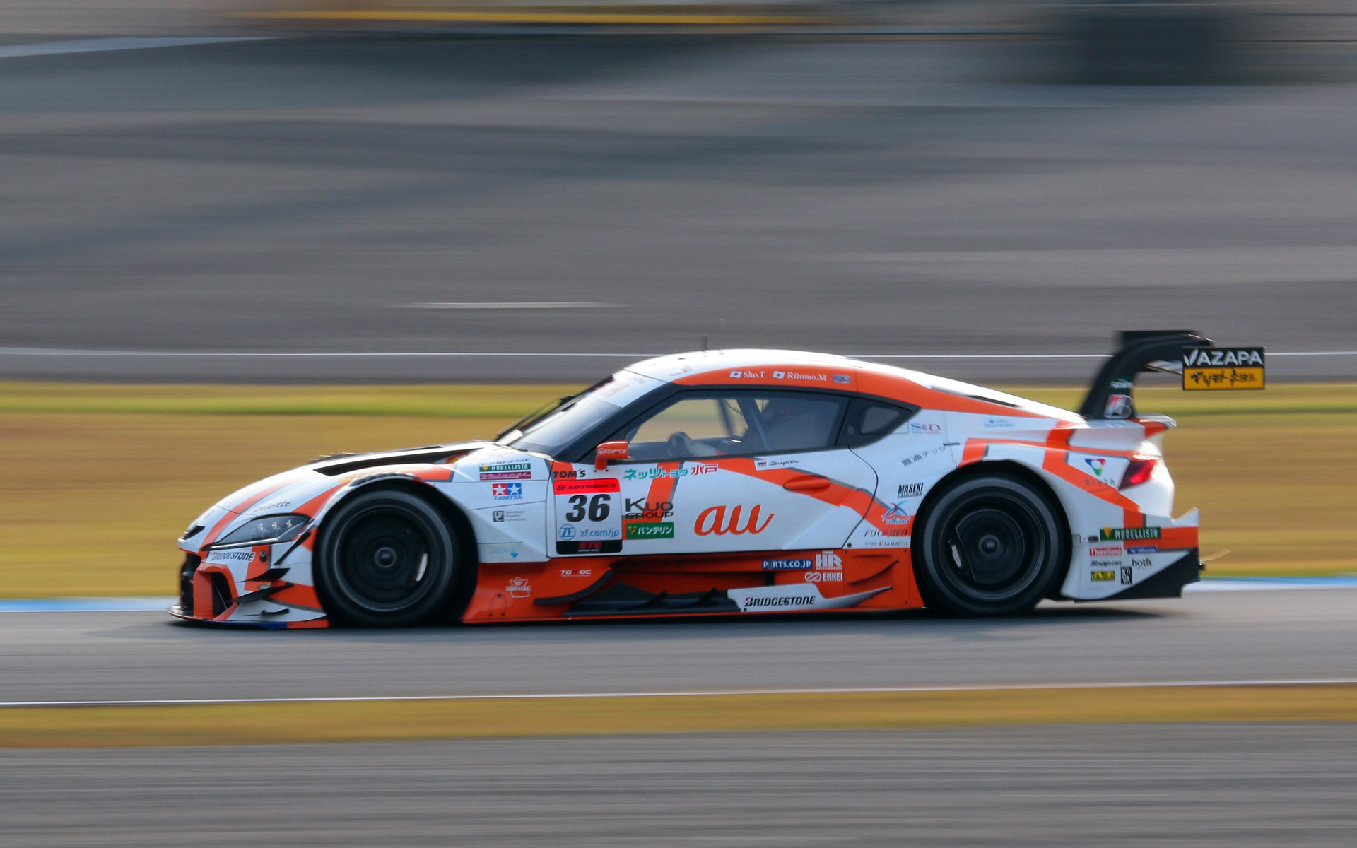 予選3位はポイントリーダーの36号車 au TOM'S GR Supra（坪井翔/宮田莉朋）