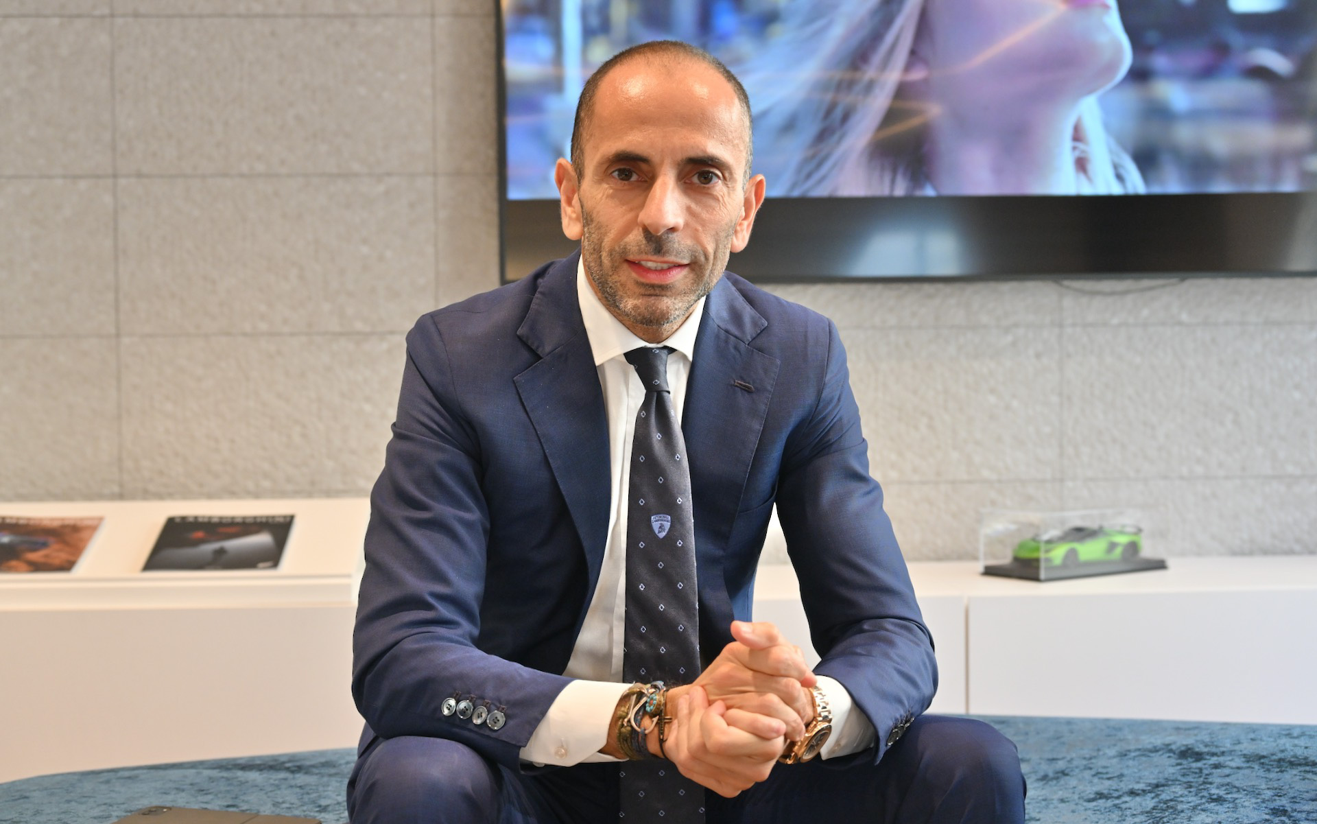 ランボルギーニのアジア太平洋地域CEOのフランチェスコ・スカルダオーニ氏