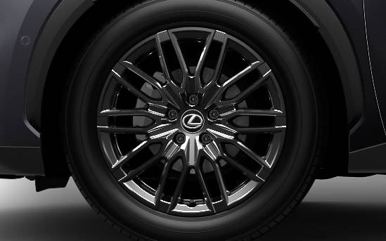 18インチアルミホイール（ブラックスパッタリング塗装）