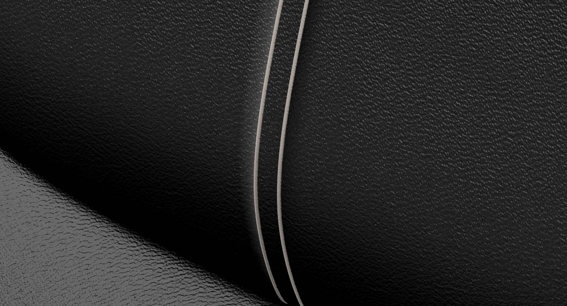 セミアニリン本革ステッチ色：ライトグレー