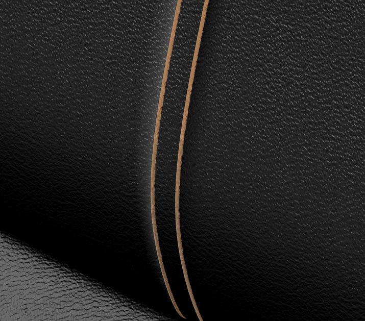 セミアニリン本革ステッチ色：カッパー