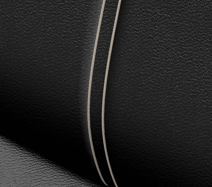 セミアニリン本革ステッチ色：シェル