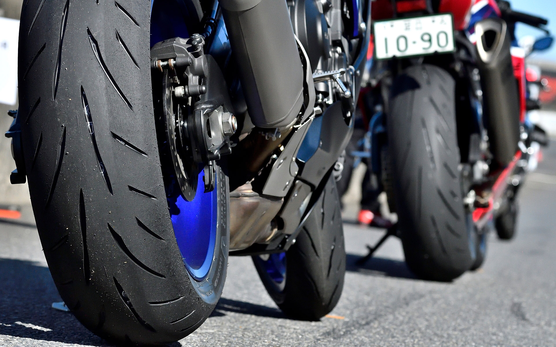 最新のネイキッド、スーパースポーツなど複数車両で試乗できるようになっていた