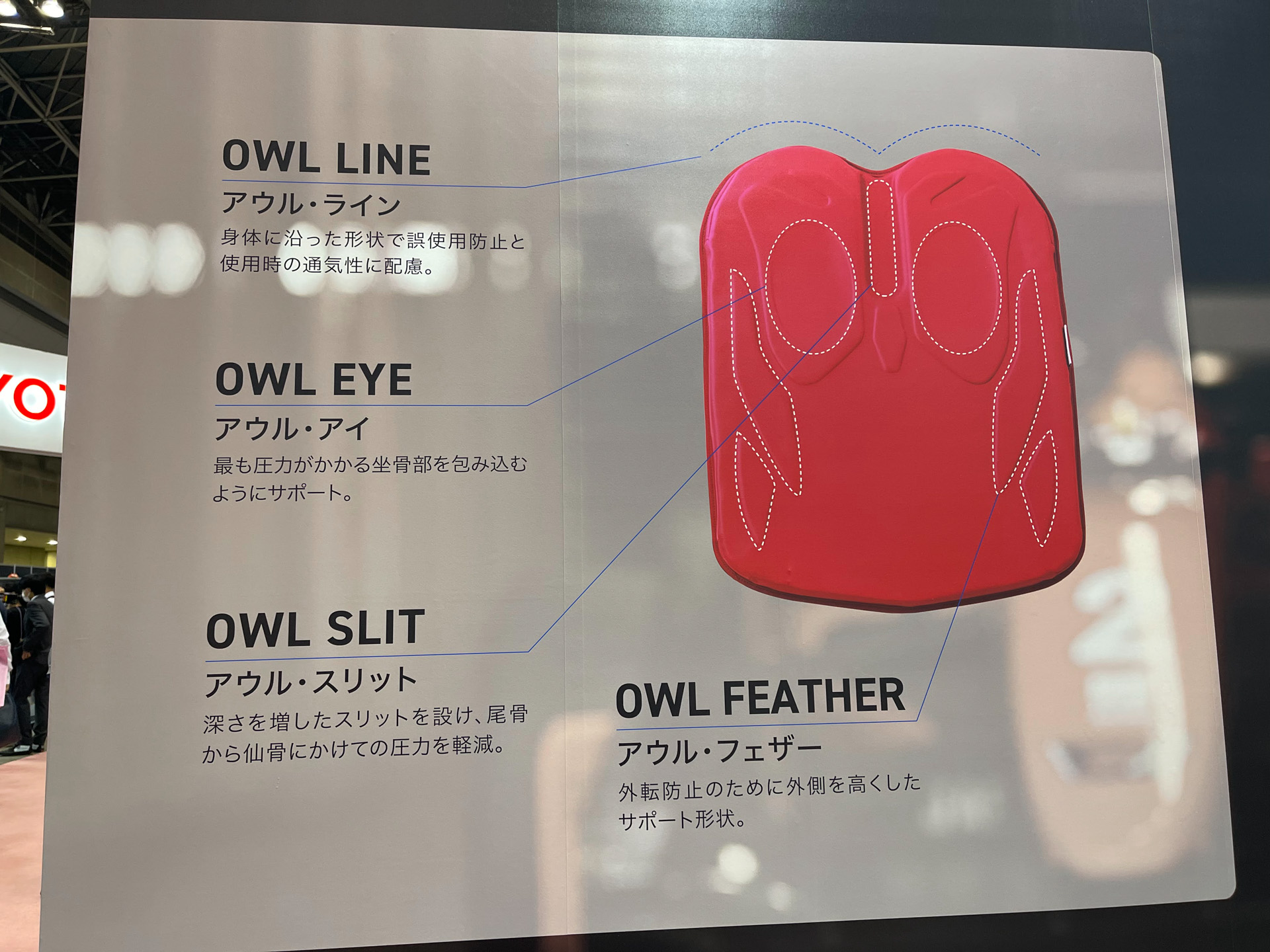 ジェルクッション部のアウルパッドだけもこれだけの工夫が